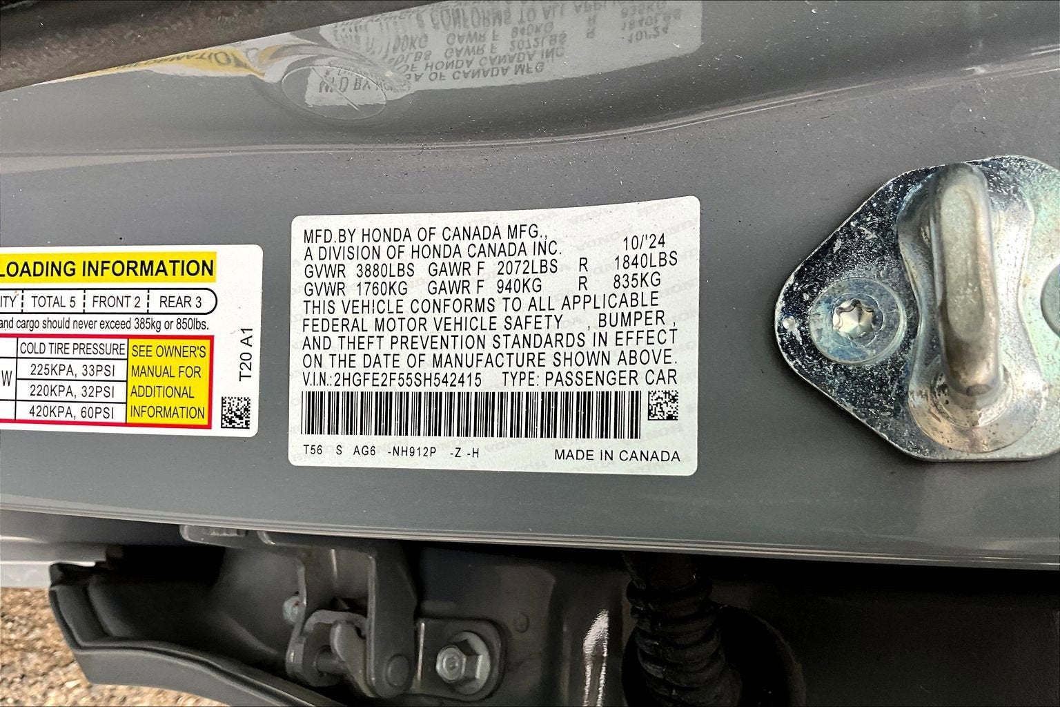 2025 Honda Civic Sedan 4D SPORT