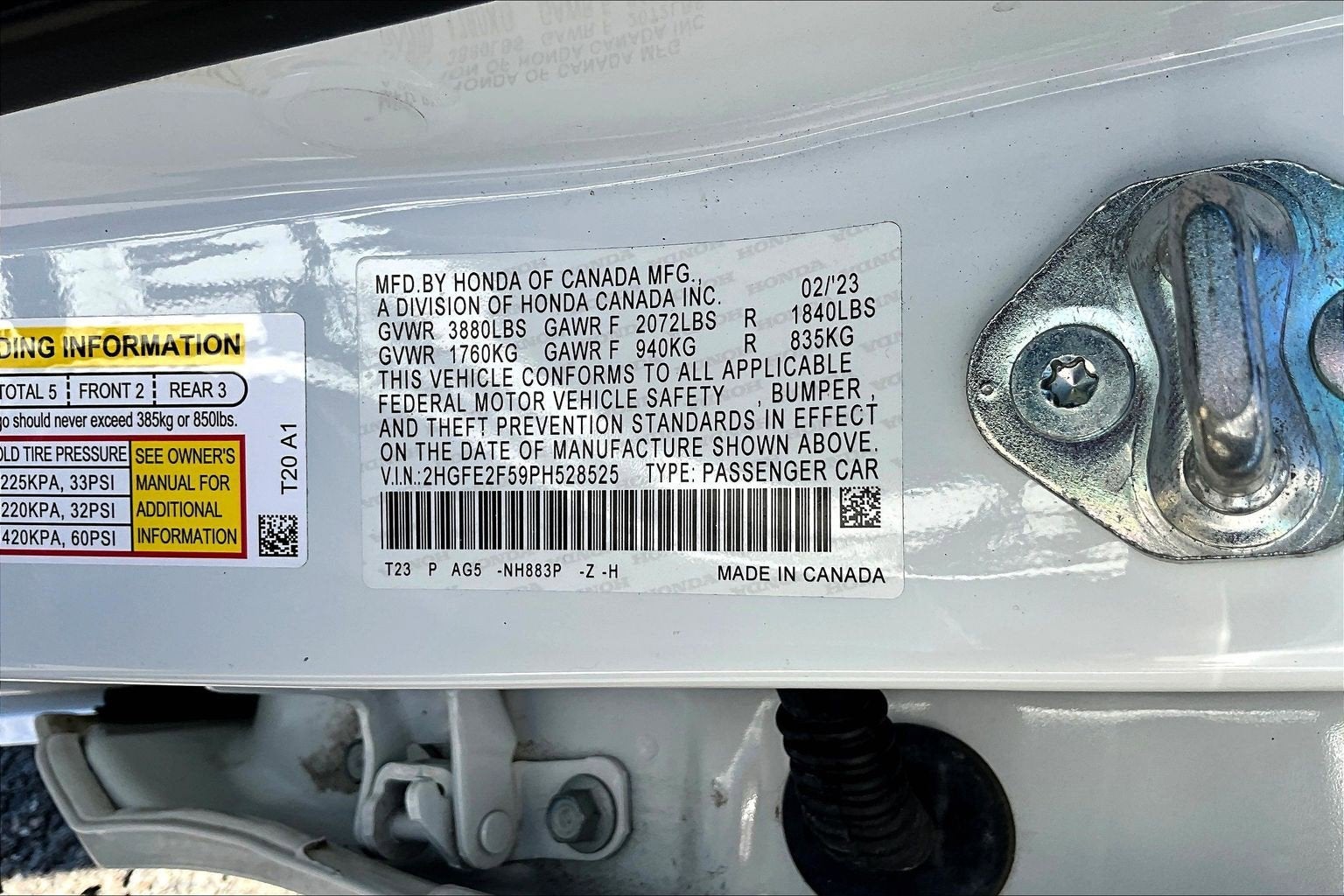 2023 Honda Civic Sedan Sport