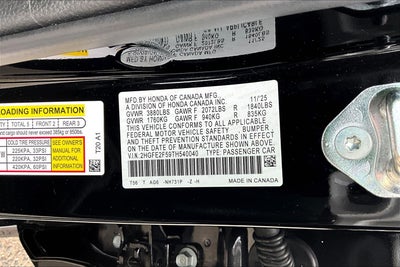 2026 Honda Civic Sedan 2WD SPORT