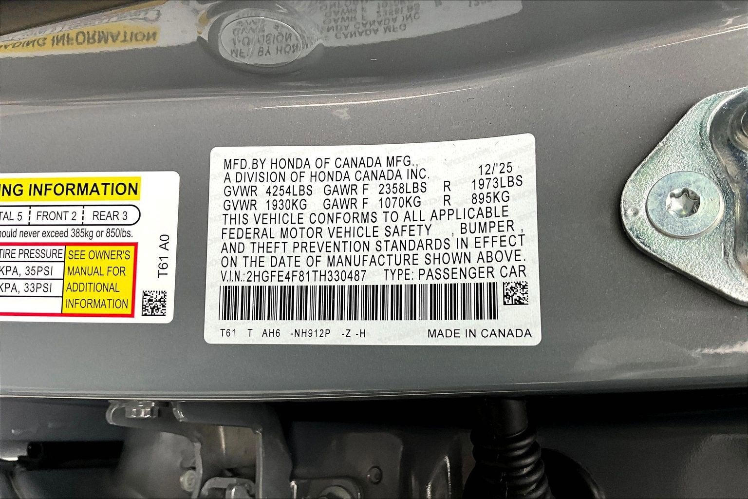 2026 Honda Civic Sedan 2WD Sport Hybrid