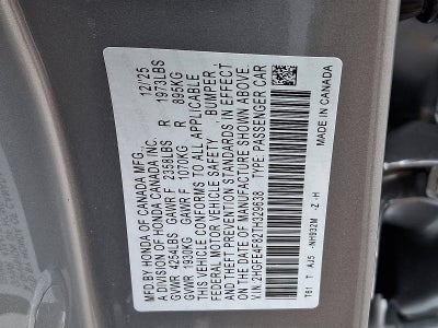 2026 Honda Civic Sedan 2WD Sport Touring Hybrid