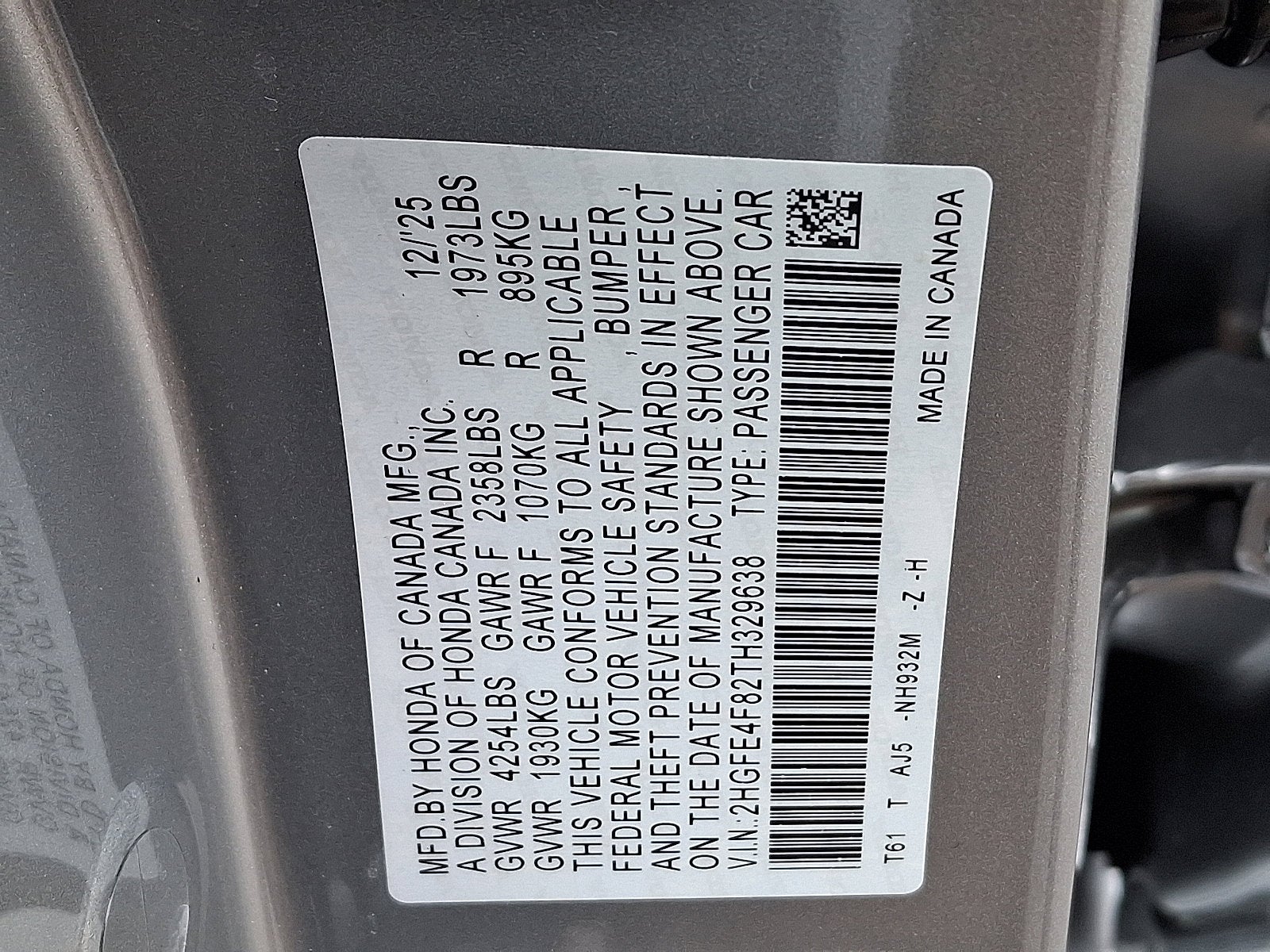 2026 Honda Civic Sedan 2WD Sport Touring Hybrid