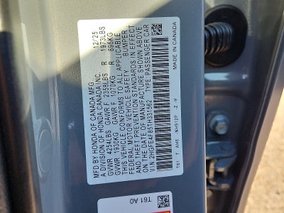 2026 Honda Civic Sedan 2WD Sport Hybrid