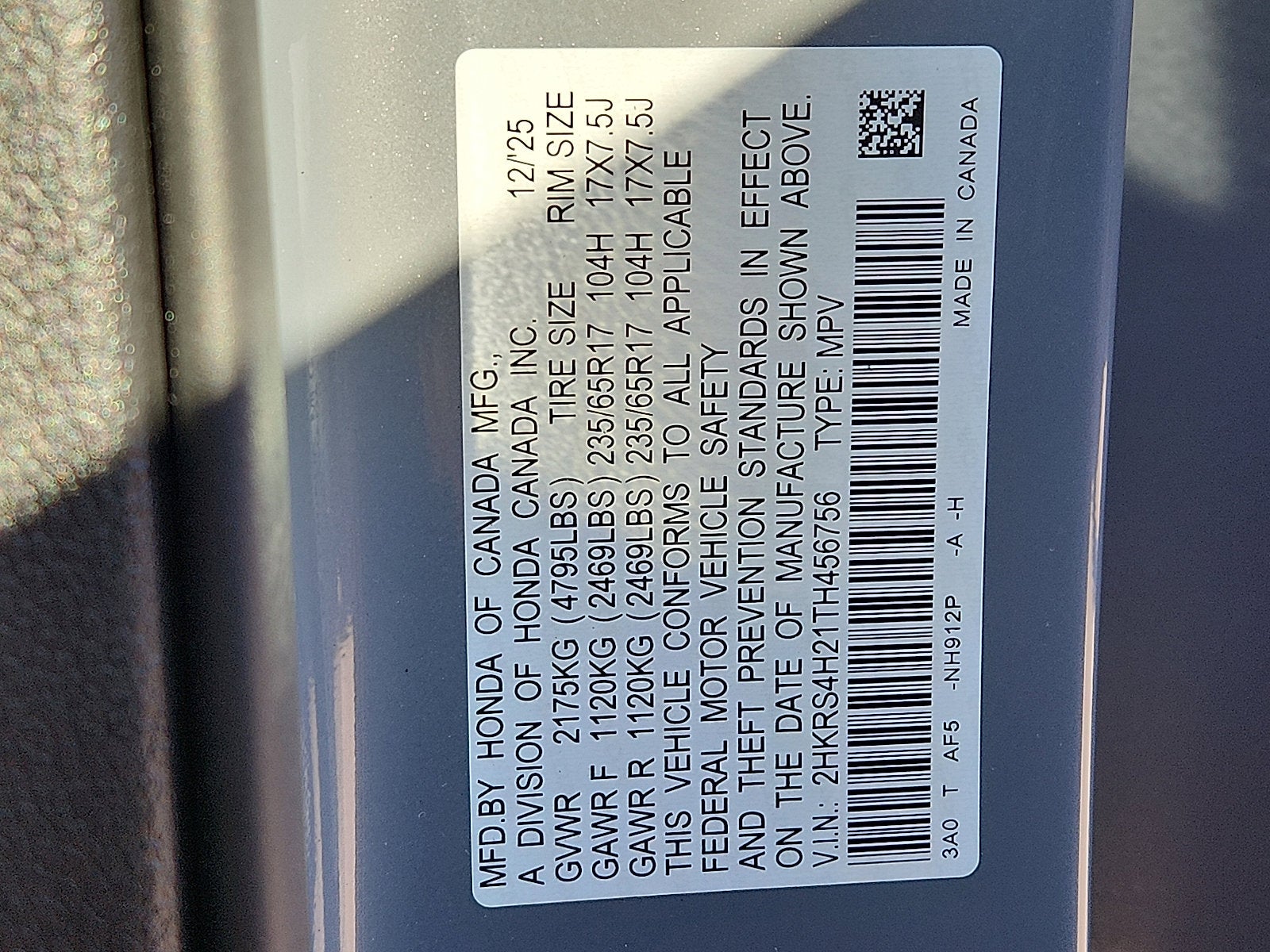 2026 Honda CR-V AWD LX