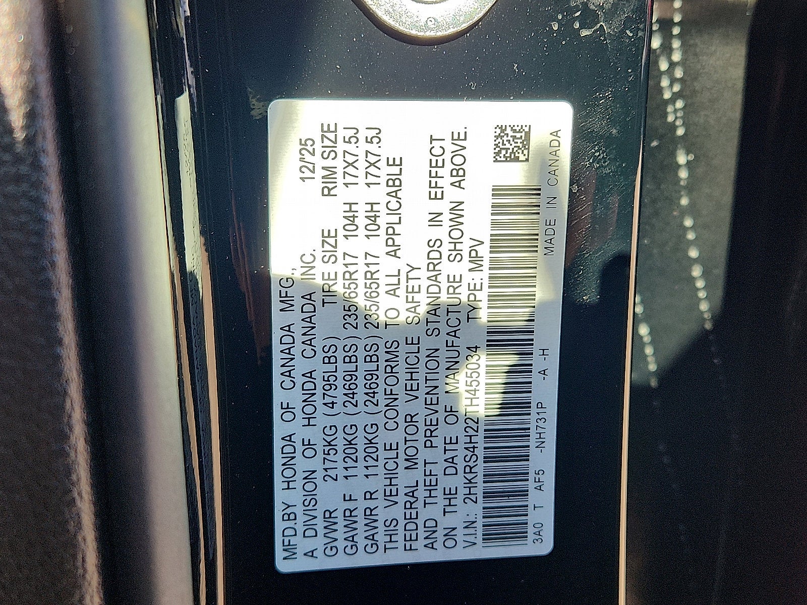 2026 Honda CR-V AWD LX