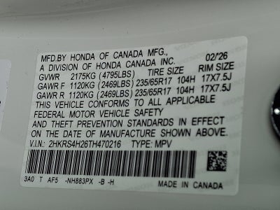 2026 Honda CR-V AWD LX