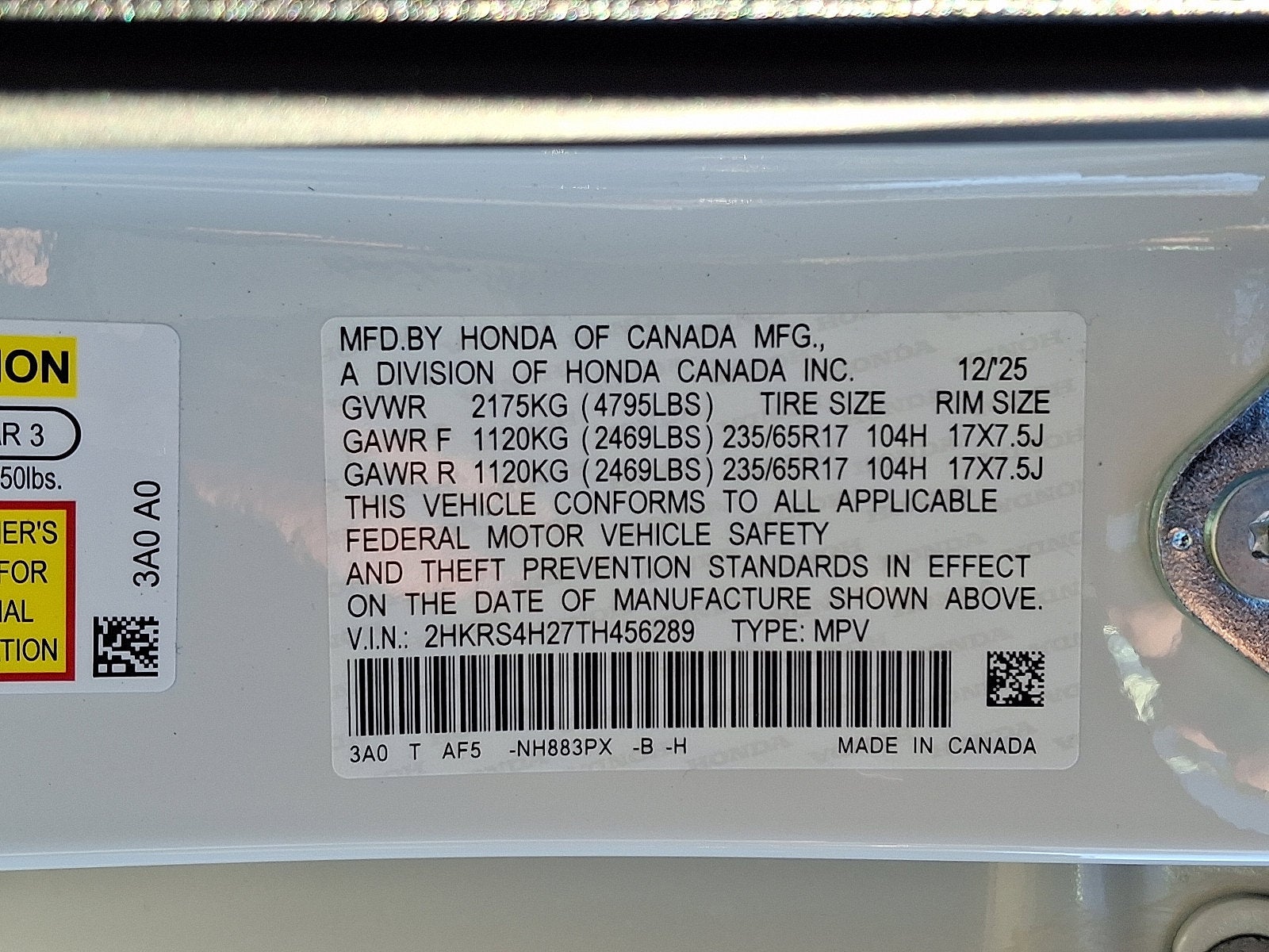 2026 Honda CR-V AWD LX