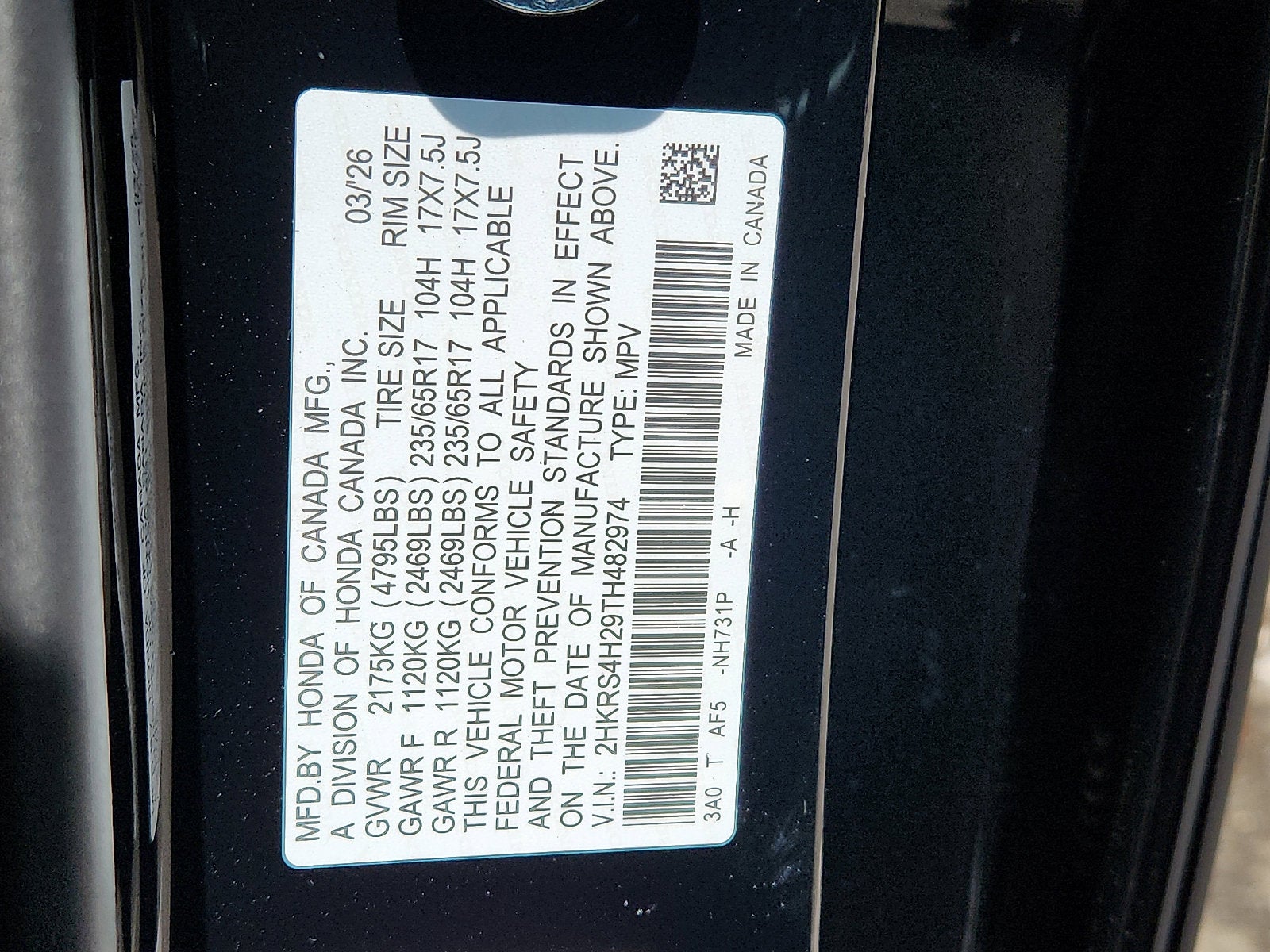 2026 Honda CR-V AWD LX