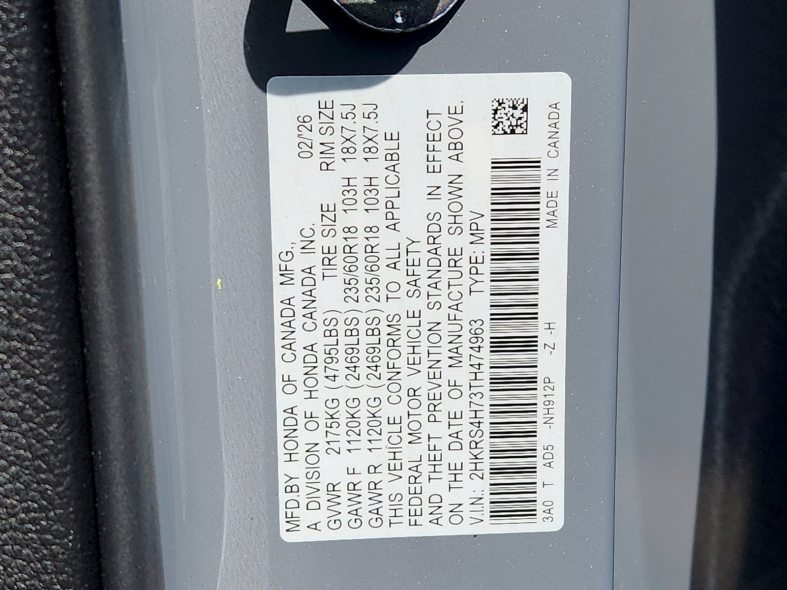 2026 Honda CR-V AWD EX-L