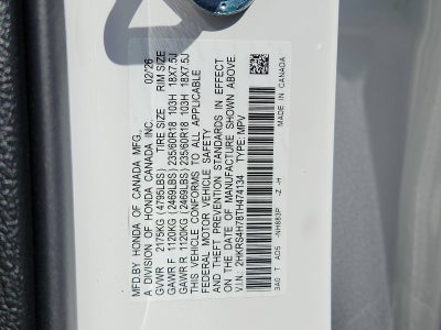 2026 Honda CR-V AWD EX-L