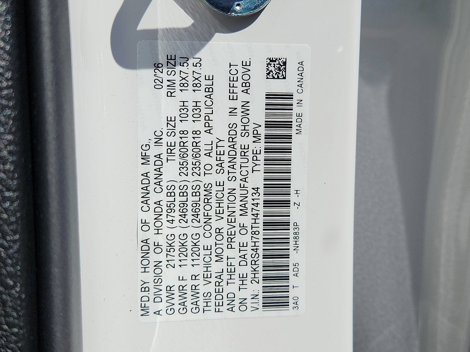 2026 Honda CR-V AWD EX-L