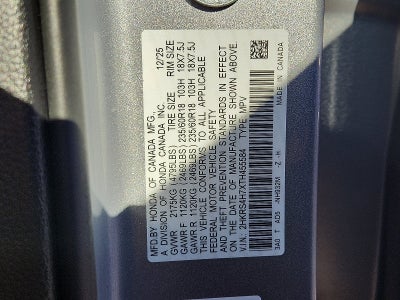 2026 Honda CR-V AWD EX-L