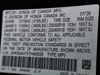 2026 Honda CR-V AWD EX-L