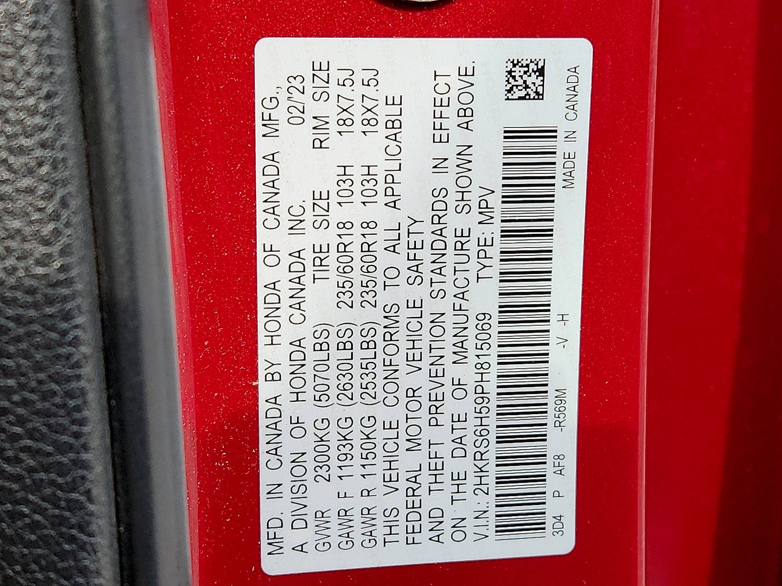 2023 Honda CR-V Hybrid Sport