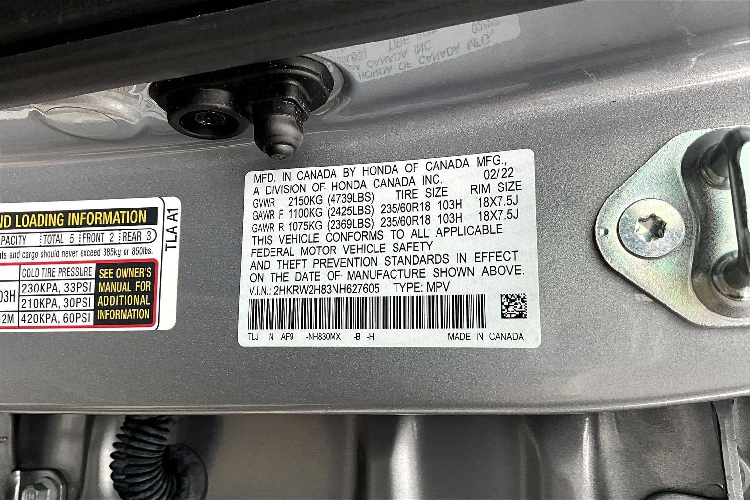 2022 Honda CR-V AWD EX-L