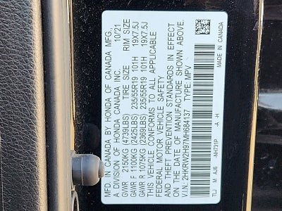 2021 Honda CR-V Touring