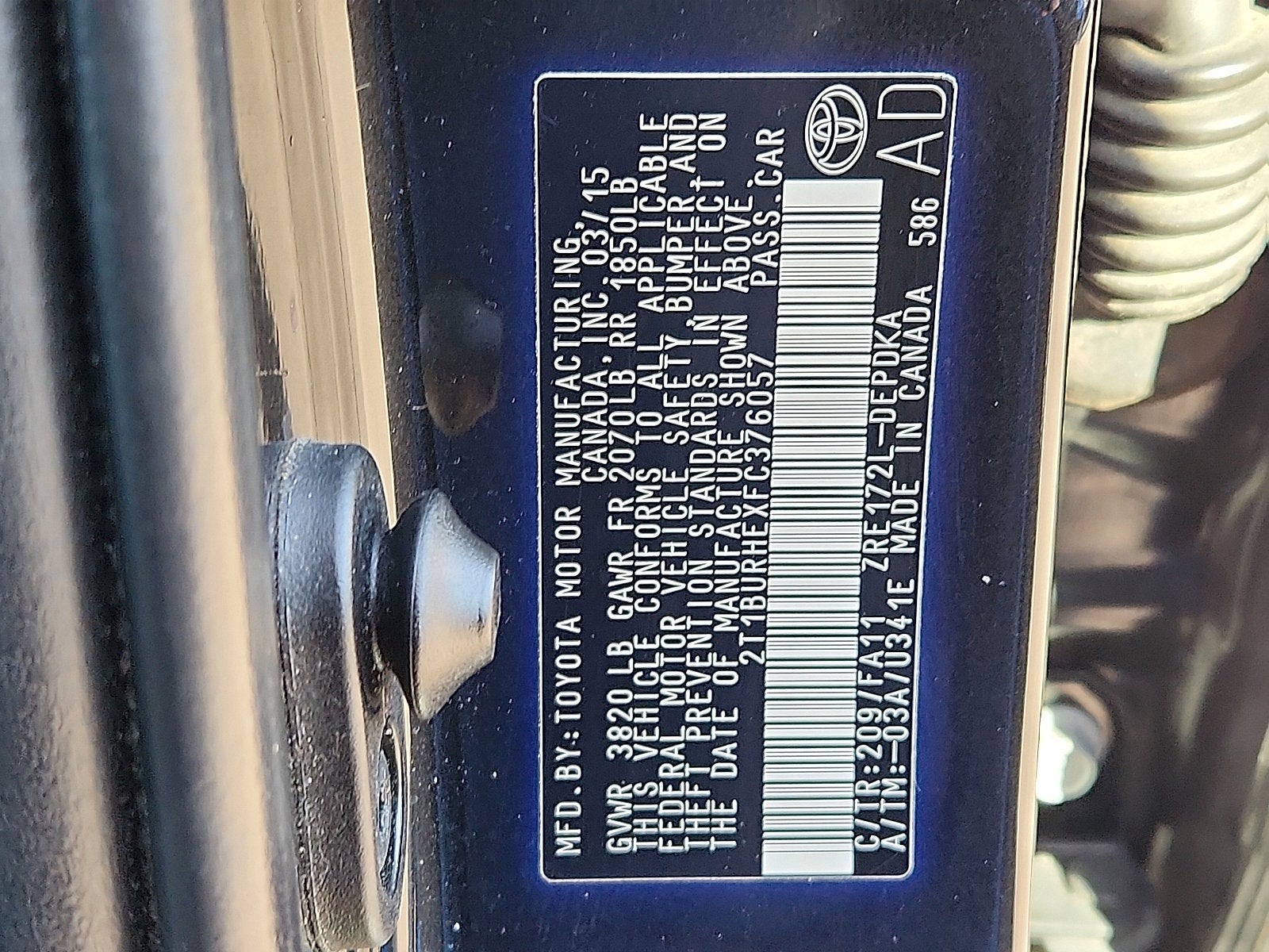 2015 Toyota Corolla LE