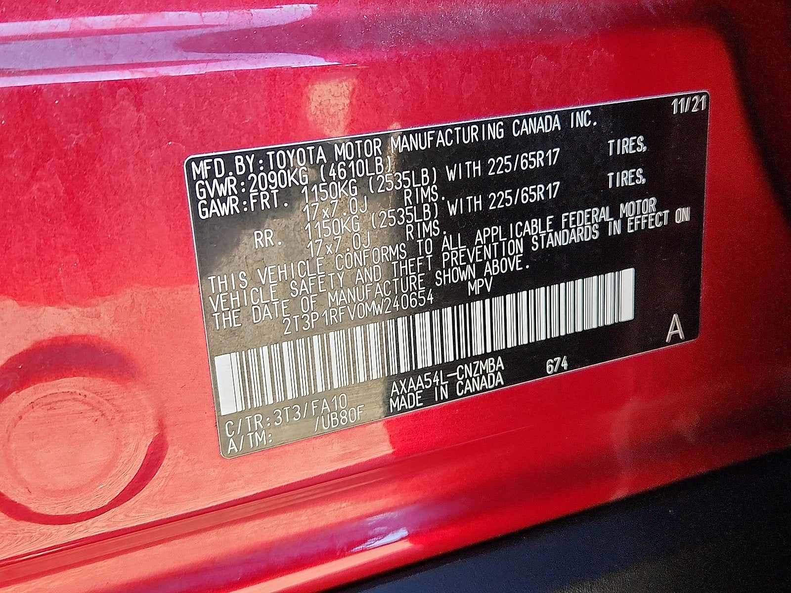 2021 Toyota RAV4 XLE