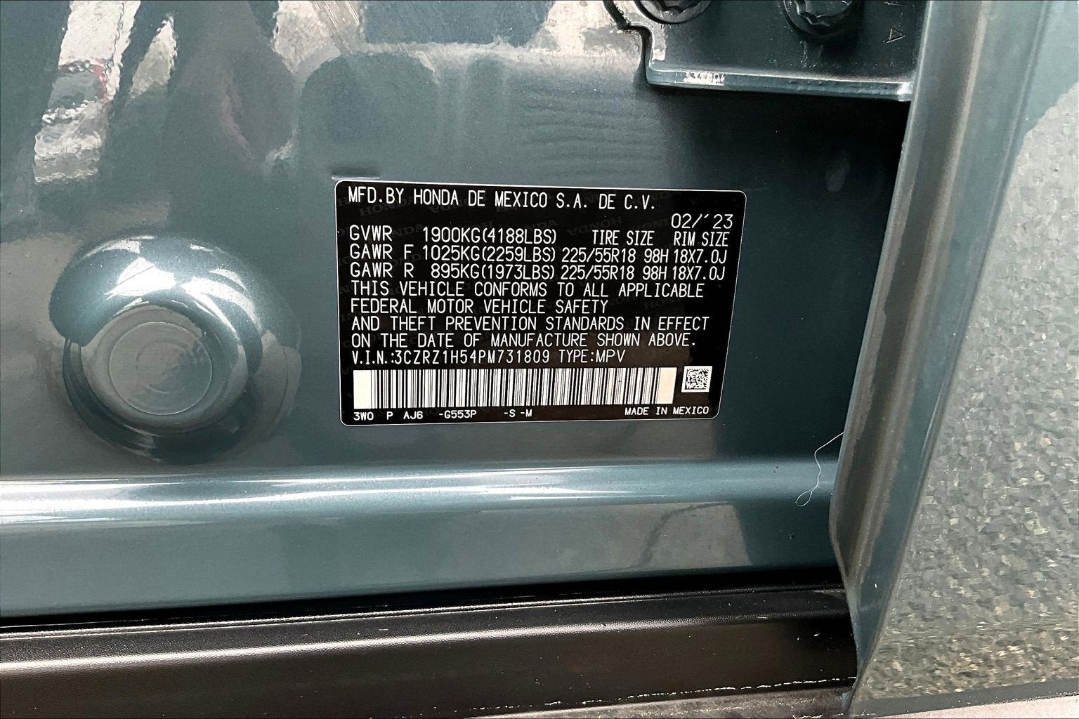 2023 Honda HR-V 2WD SPORT