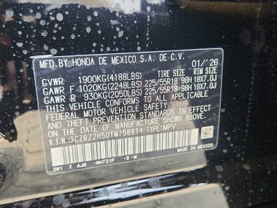 2026 Honda HR-V AWD SPORT