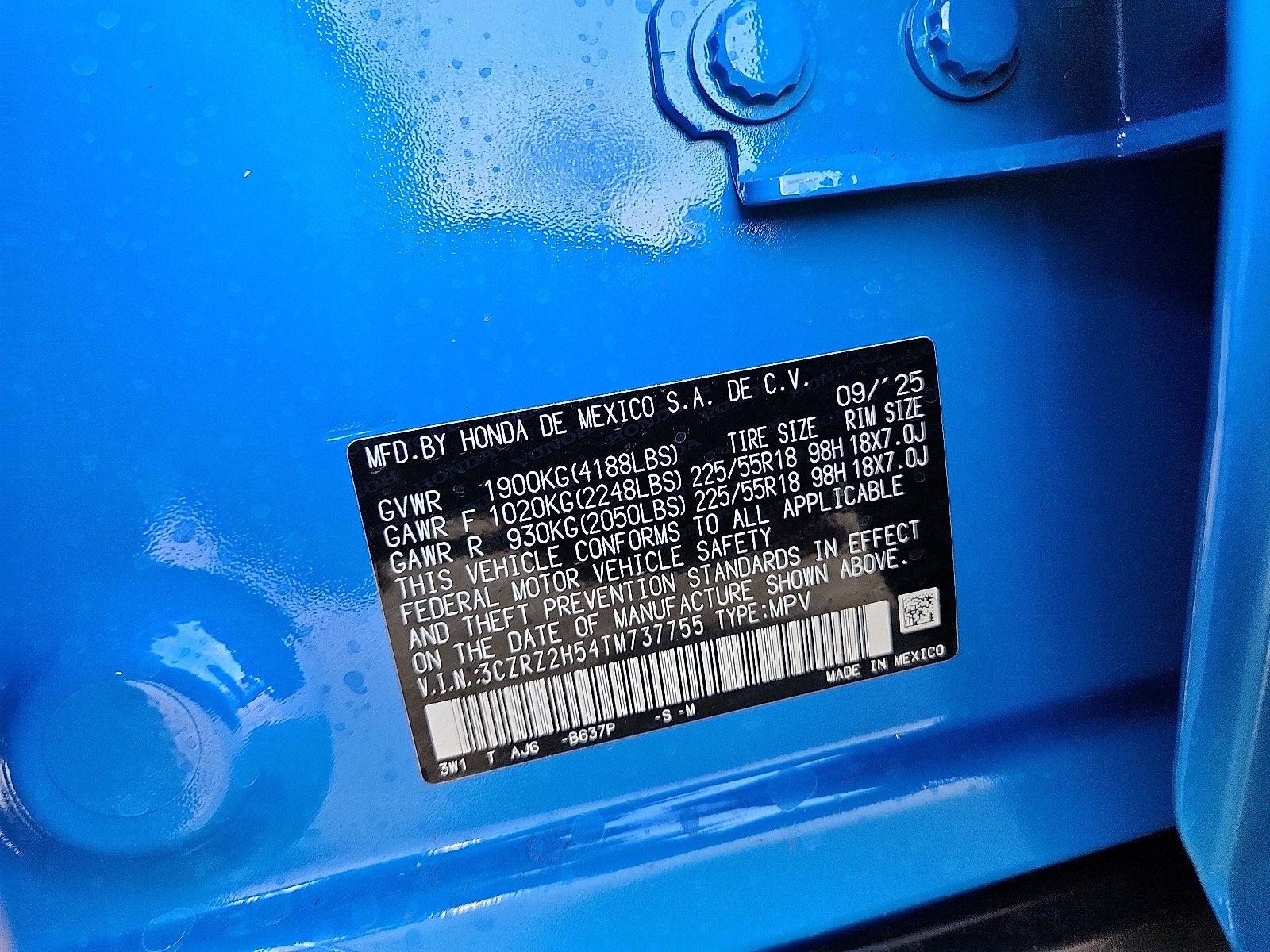 2026 Honda HR-V AWD SPORT