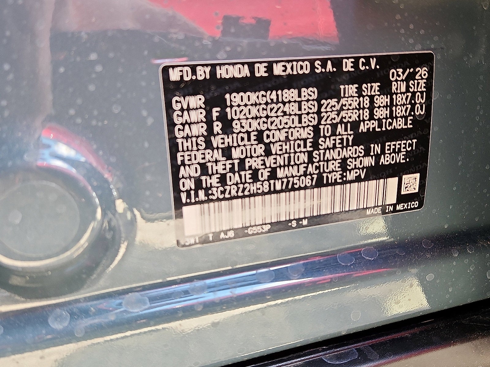 2026 Honda HR-V AWD SPORT