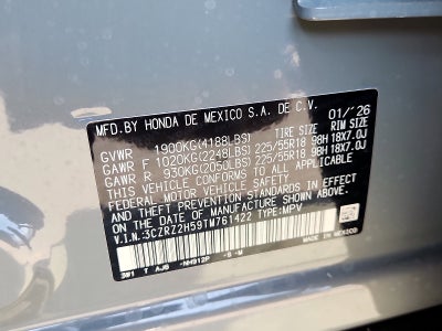 2026 Honda HR-V AWD SPORT