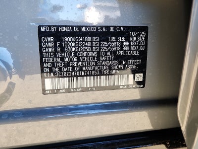 2026 Honda HR-V AWD EX-L