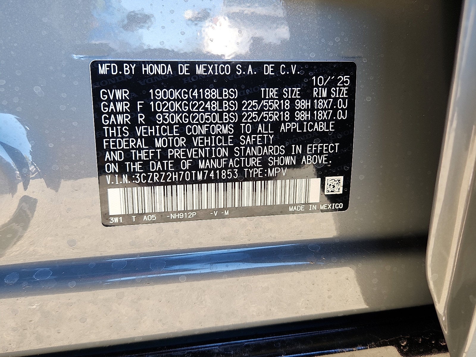 2026 Honda HR-V AWD EX-L