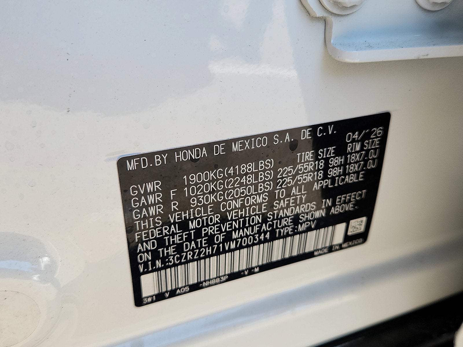 2027 Honda HR-V EX-L AWD