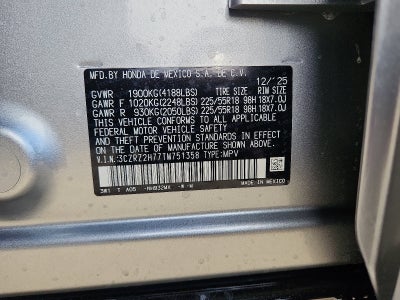 2026 Honda HR-V AWD EX-L