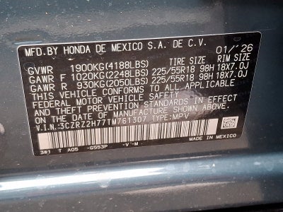 2026 Honda HR-V AWD EX-L