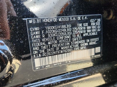 2026 Honda HR-V AWD EX-L