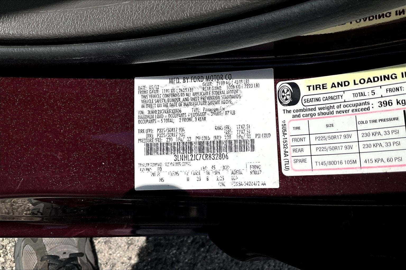 2012 Lincoln MKZ AWD