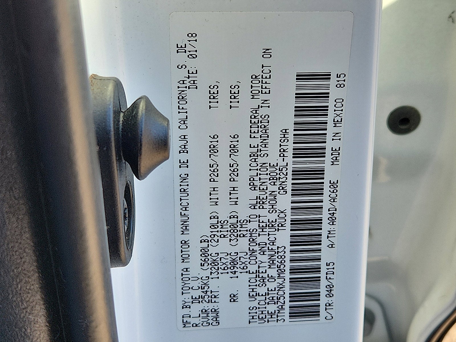 2018 Toyota Tacoma Base