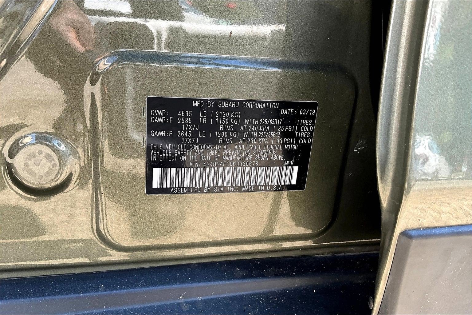 2019 Subaru Outback Premium