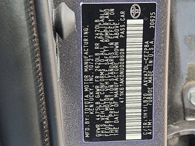 2022 Toyota Camry XSE