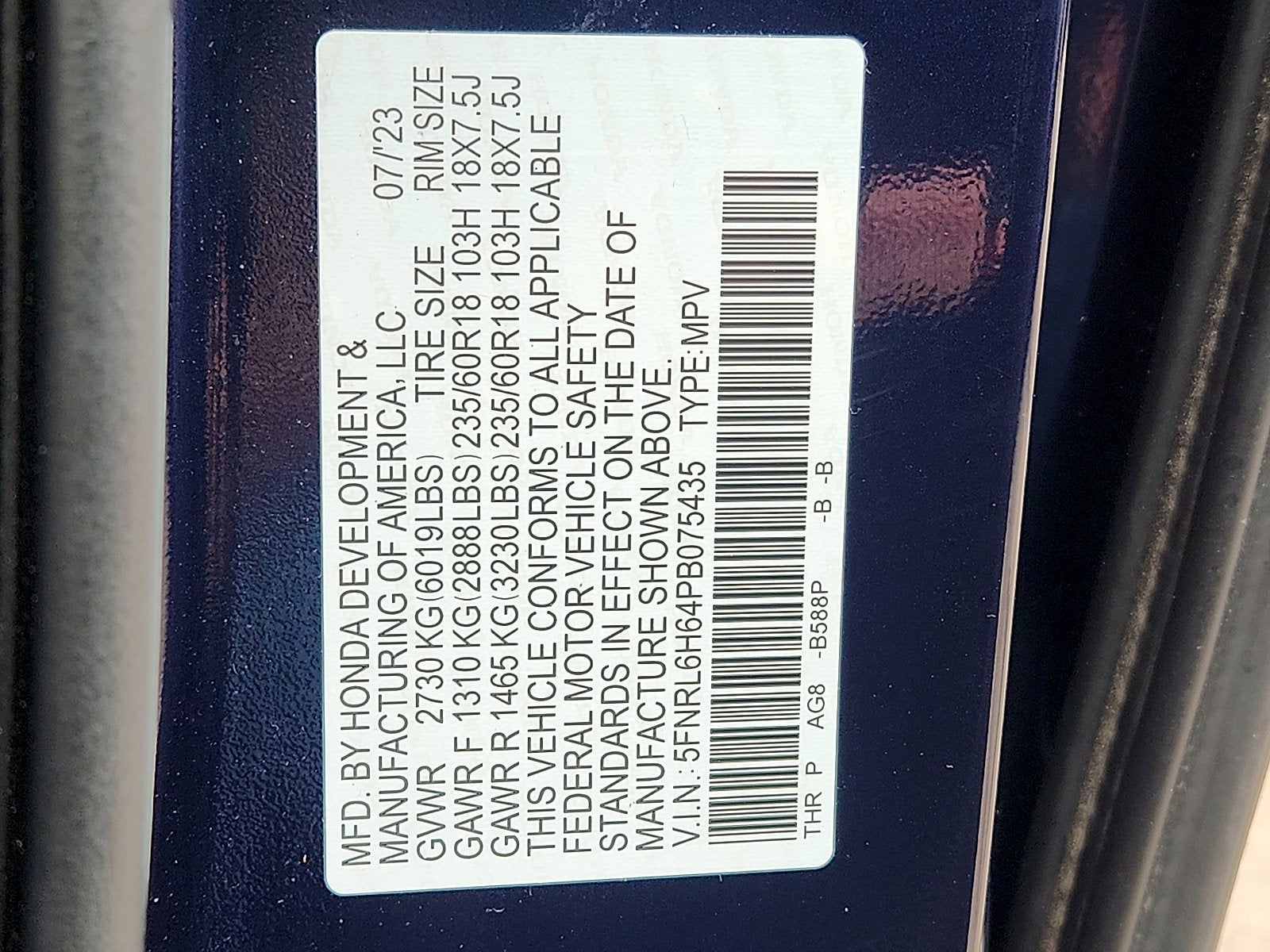 2023 Honda Odyssey EX-L