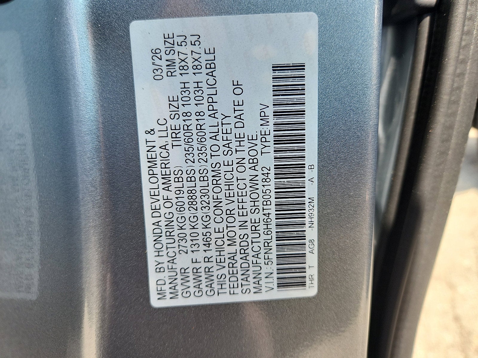 2026 Honda Odyssey EX-L