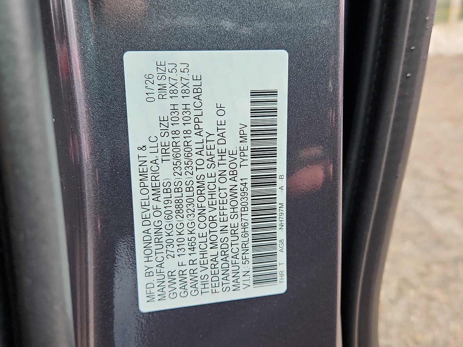 2026 Honda Odyssey EX-L