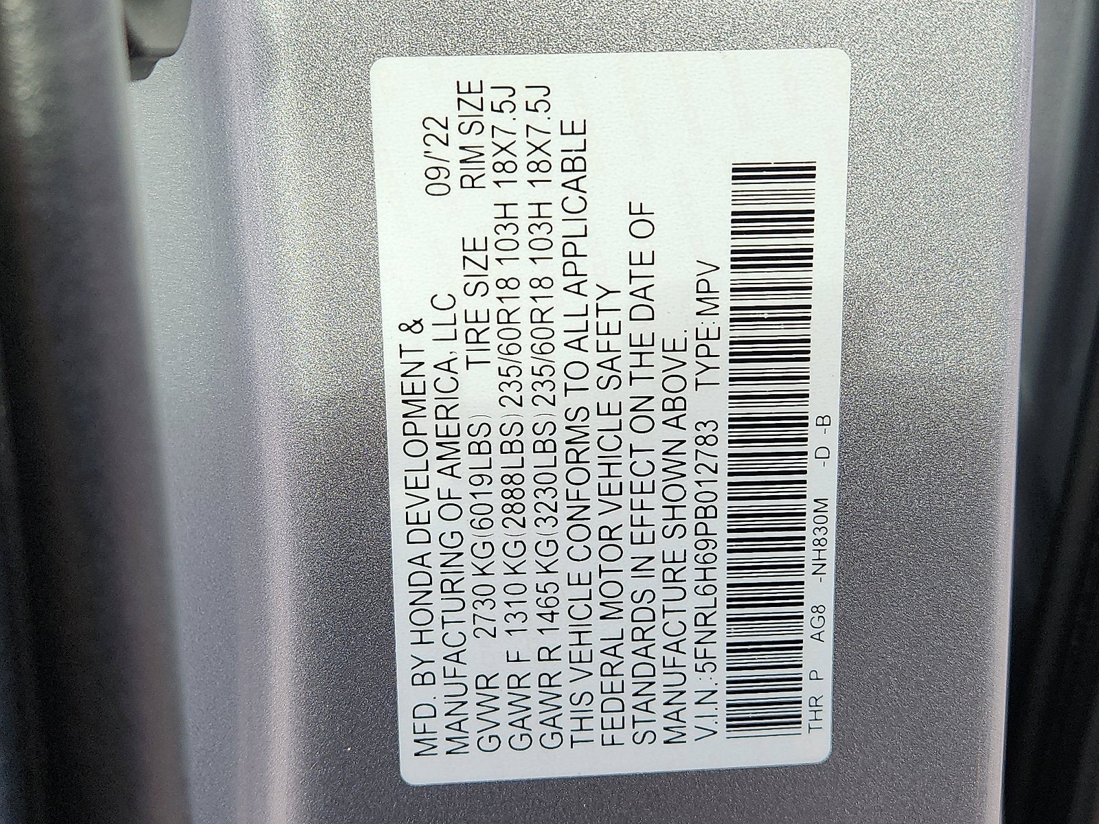 2023 Honda Odyssey EX-L