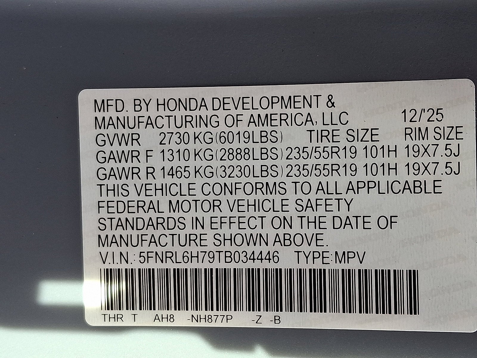 2026 Honda Odyssey Sport-L