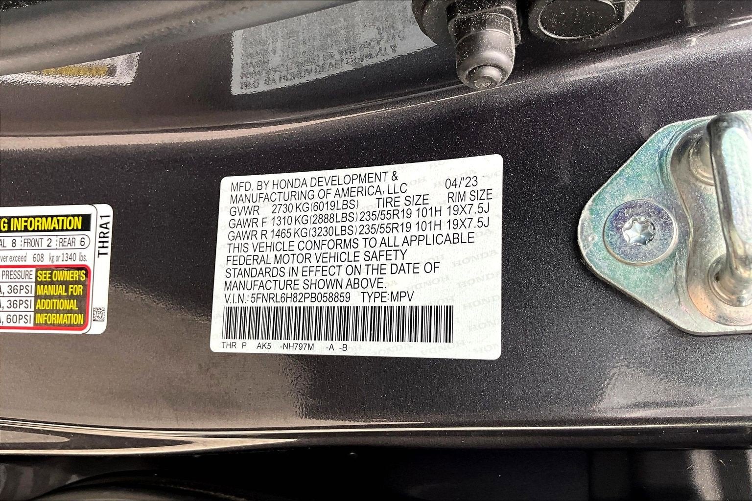 2023 Honda Odyssey Touring