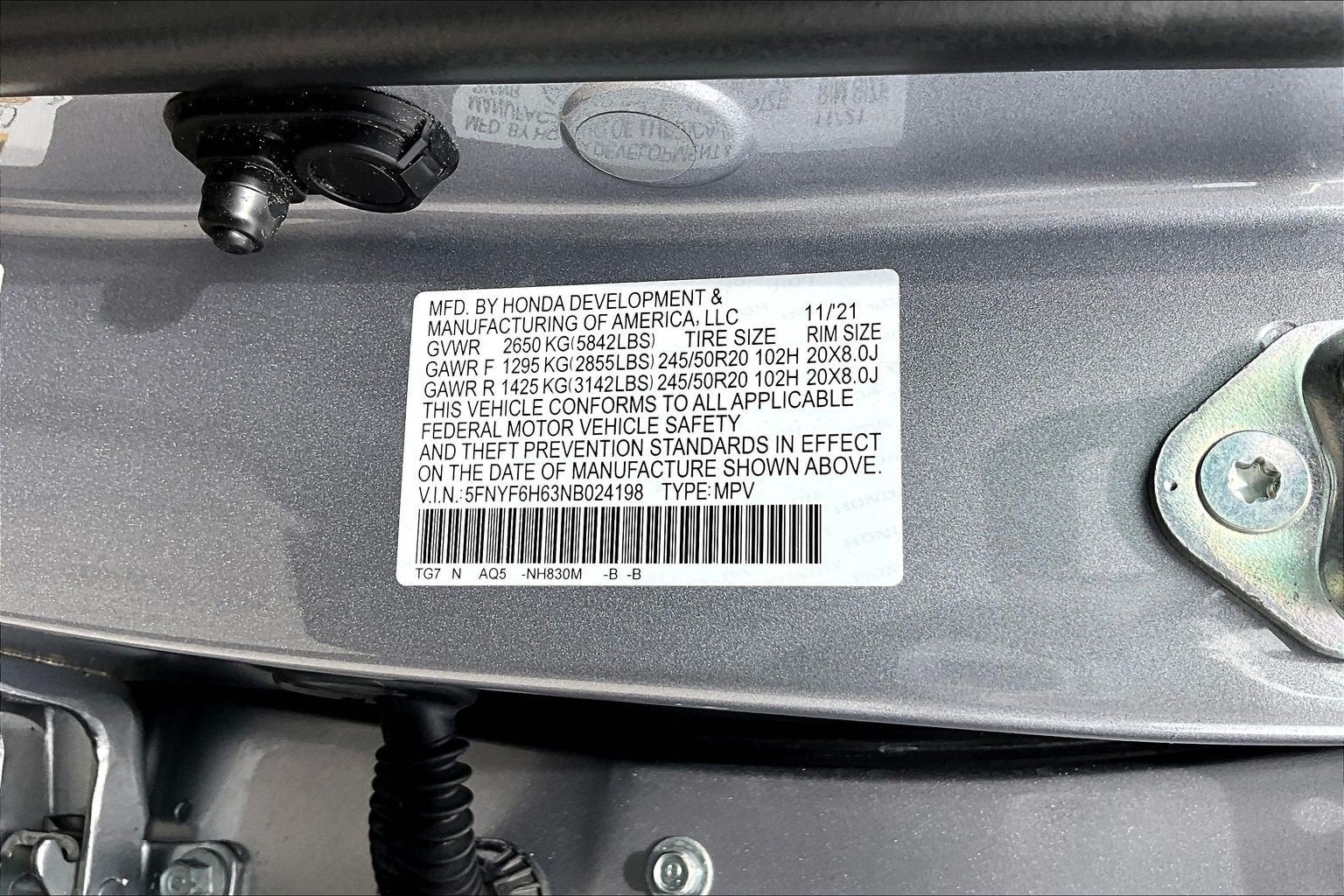 2022 Honda Pilot Touring 7-Passenger