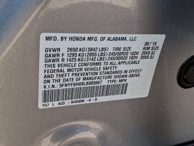 2020 Honda Pilot Touring 7-Passenger