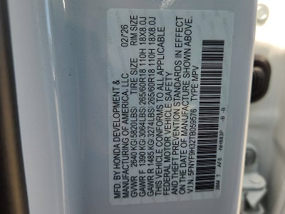 2026 Honda Passport RTL Towing