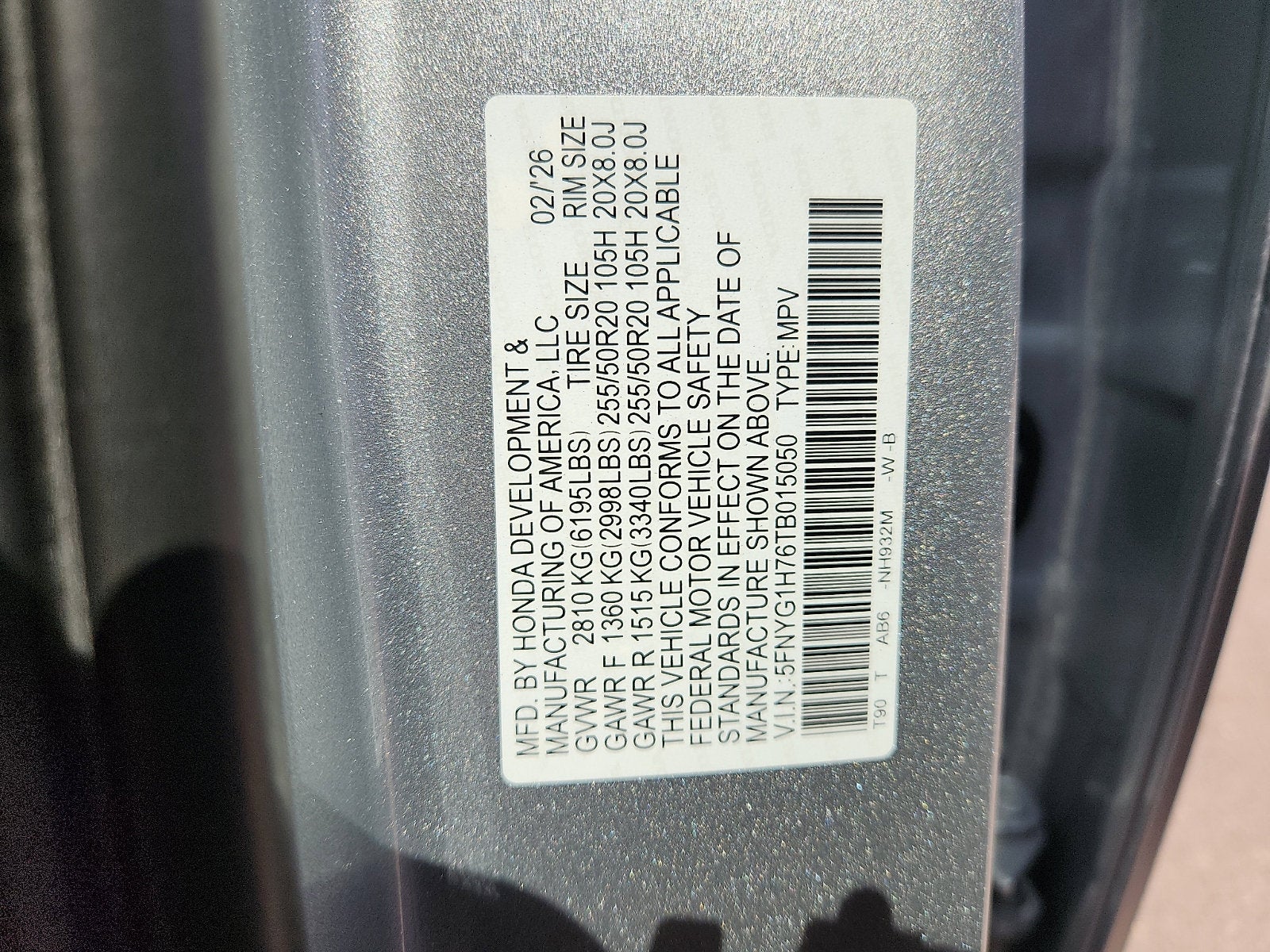 2026 Honda Pilot AWD Touring Blackout