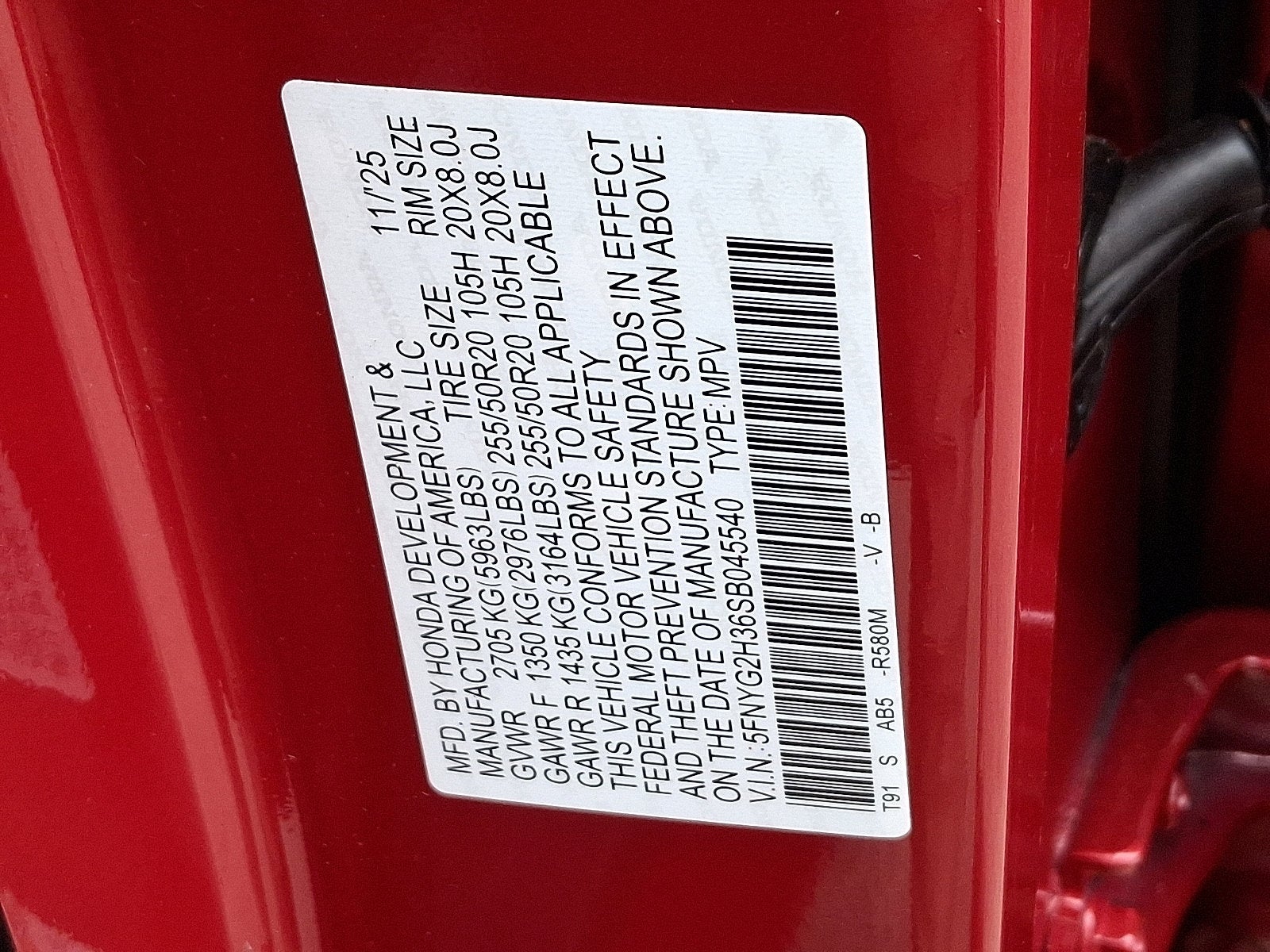 2025 Honda Pilot 2WD Sport