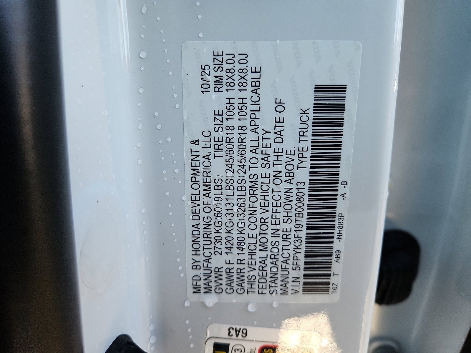 2026 Honda Ridgeline Sport