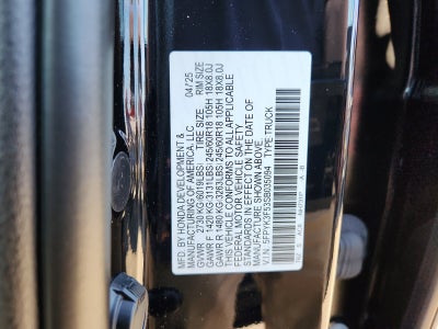 2025 Honda Ridgeline AWD RTL